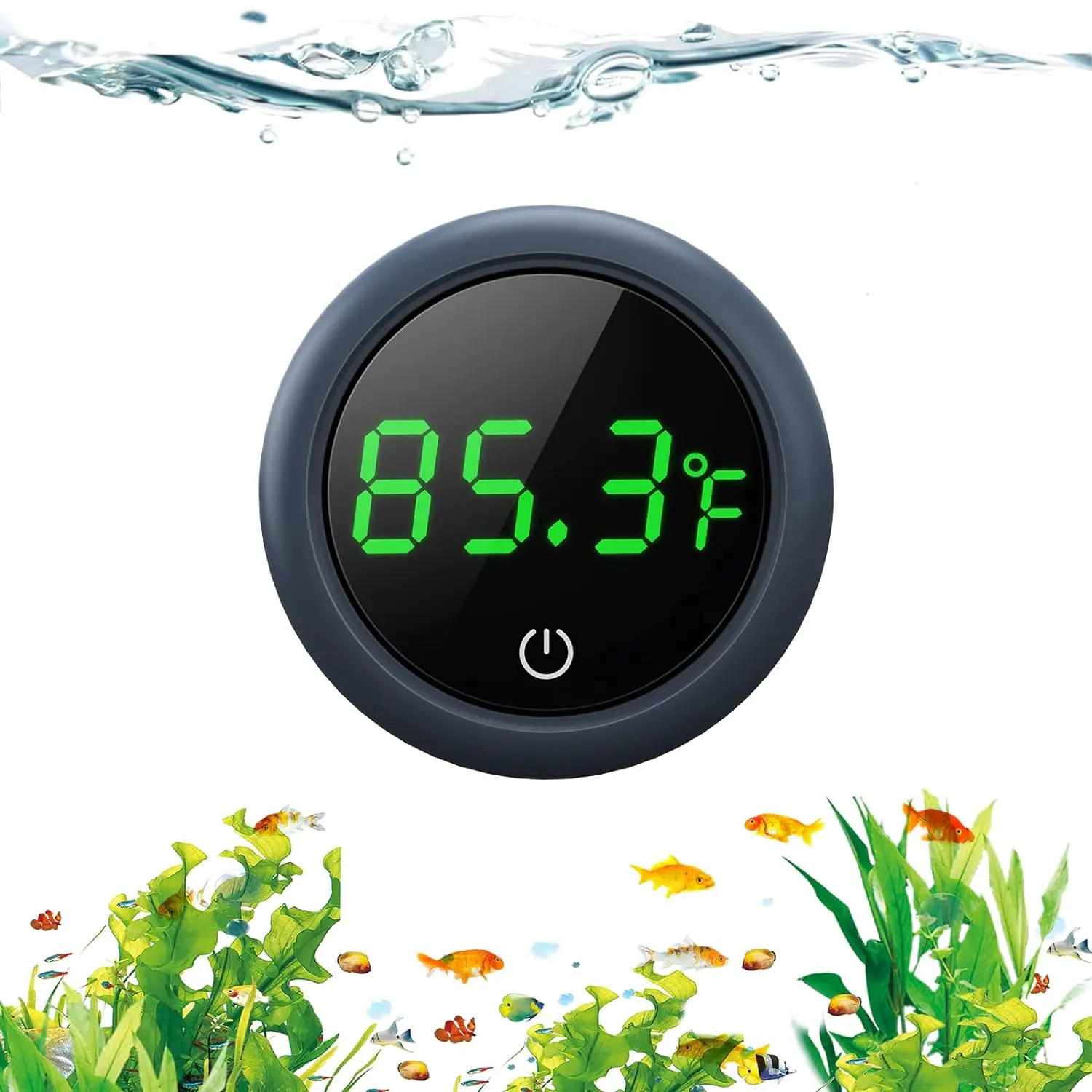 

Aquarium Accessories Adhesive Digital Aquarium Temperature Gauge LED Screen Fish Tank Water Temperature Observation Tool