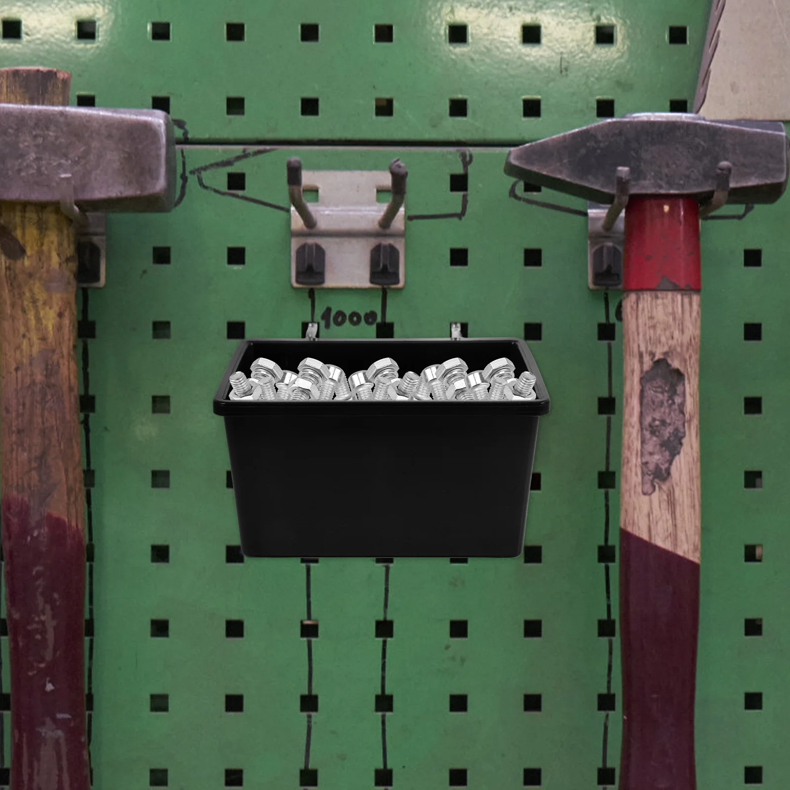 

6 set Pegboard Bin Plastic Bins Slanted Opening For Tool Organization Workshop Garage Storage Solutions Peg Board Accessories