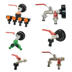 Adaptateur de Robinet Durable IBC S60 x 6, Filetage Grossier à 1/2 en effet 3/4, Connecteur d'Eau, Raccord de Valve de Remplacement