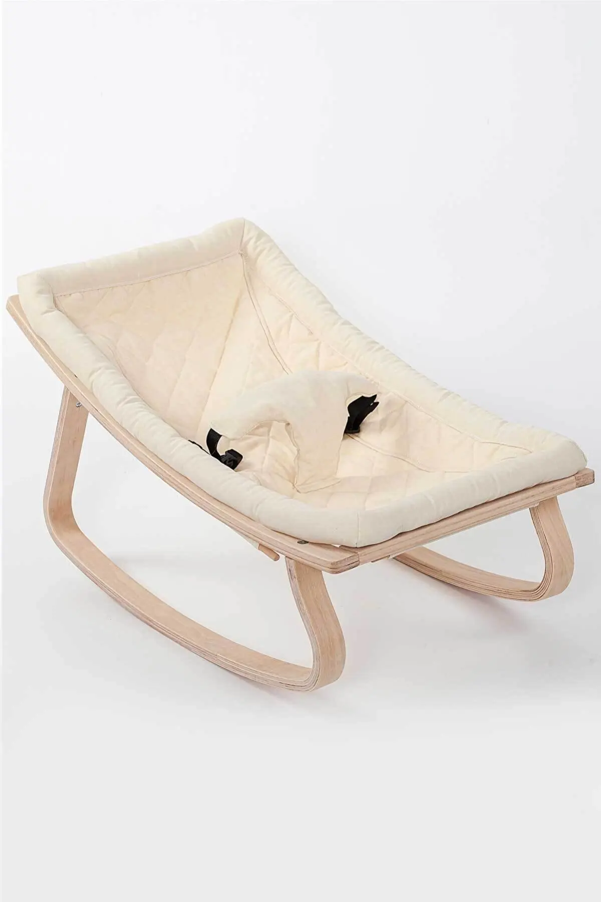 Natural Wooden Rocking Baby Sleeping Bed Baby Cradle Rocking Chair Rocker Baby 0-36 Months Swing Soothing Crib Newborn Nursery