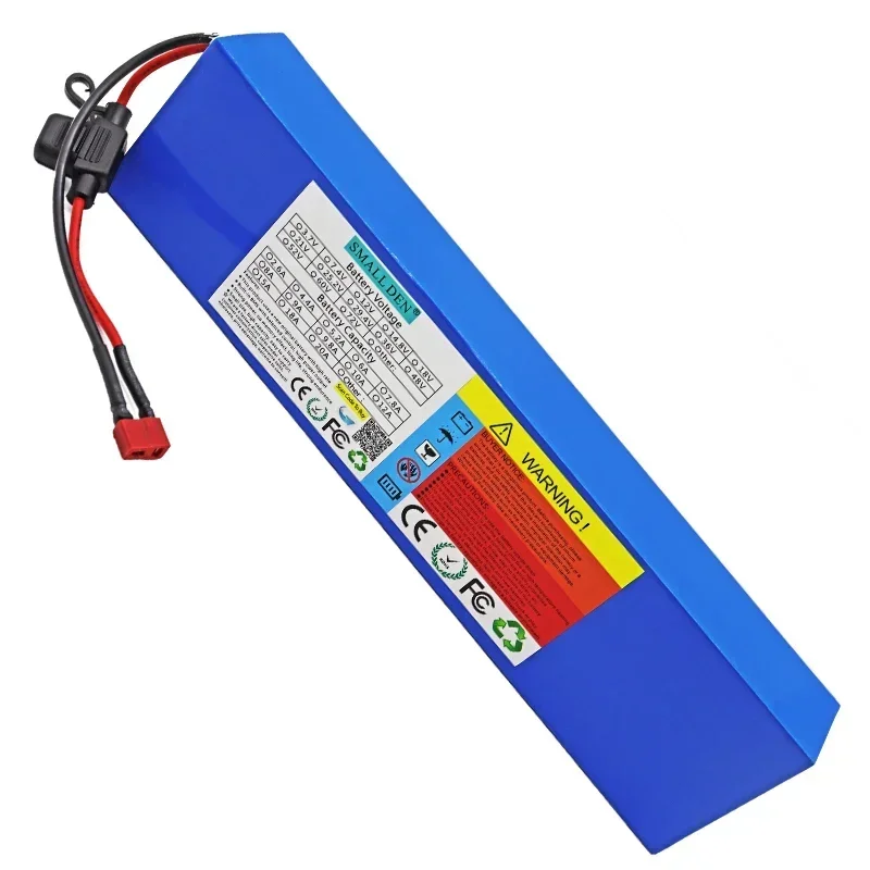 36V 10Ah 18650 10S3P lithium-ion battery pack 500W outdoor backup battery rechargeable battery with 15A BMS+2A charger
