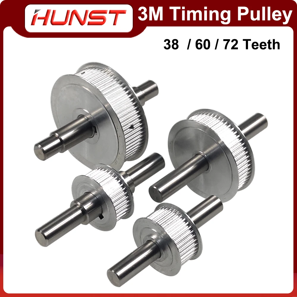 

HUNST 3M aluminum alloy synchronous wheel cutting and engraving machine motor pulley 38/60/72 tooth space width 16mm/14.5mm