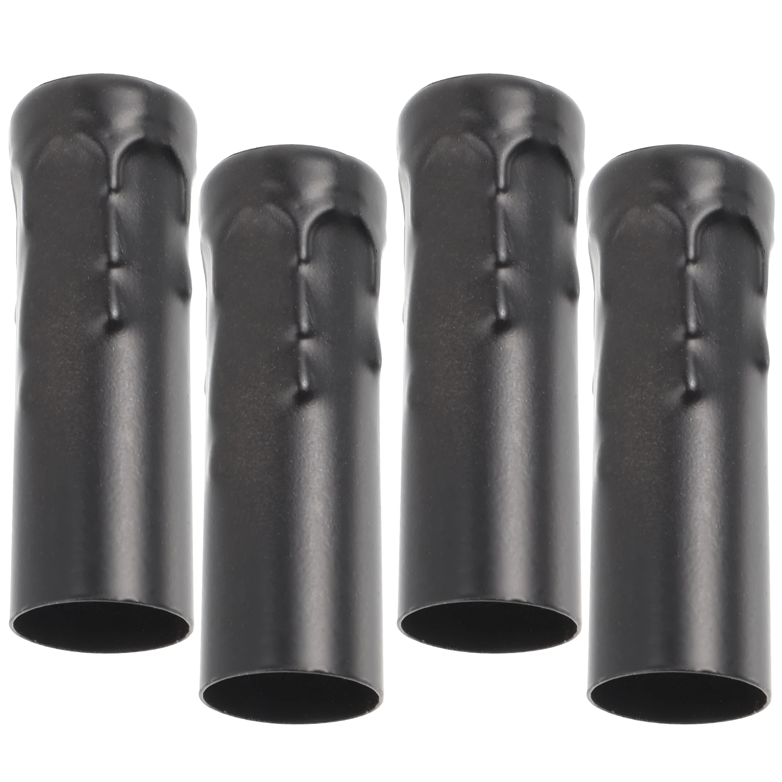 

4pcs Crystal Chandelier Tube Black Bulb Cover Lamp Holder Candelabra Sleeves Socket Base Flanging Sleeve Lighting Parts Retro