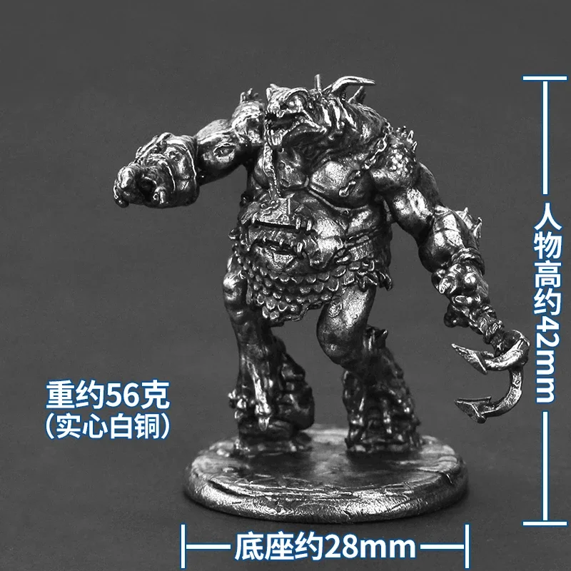 Metal Vintage Monster Doll Deep Sea Murlocs Warrior Mini Action Figures Models Men Cool Ornaments DIY Decoration Board Game Toys
