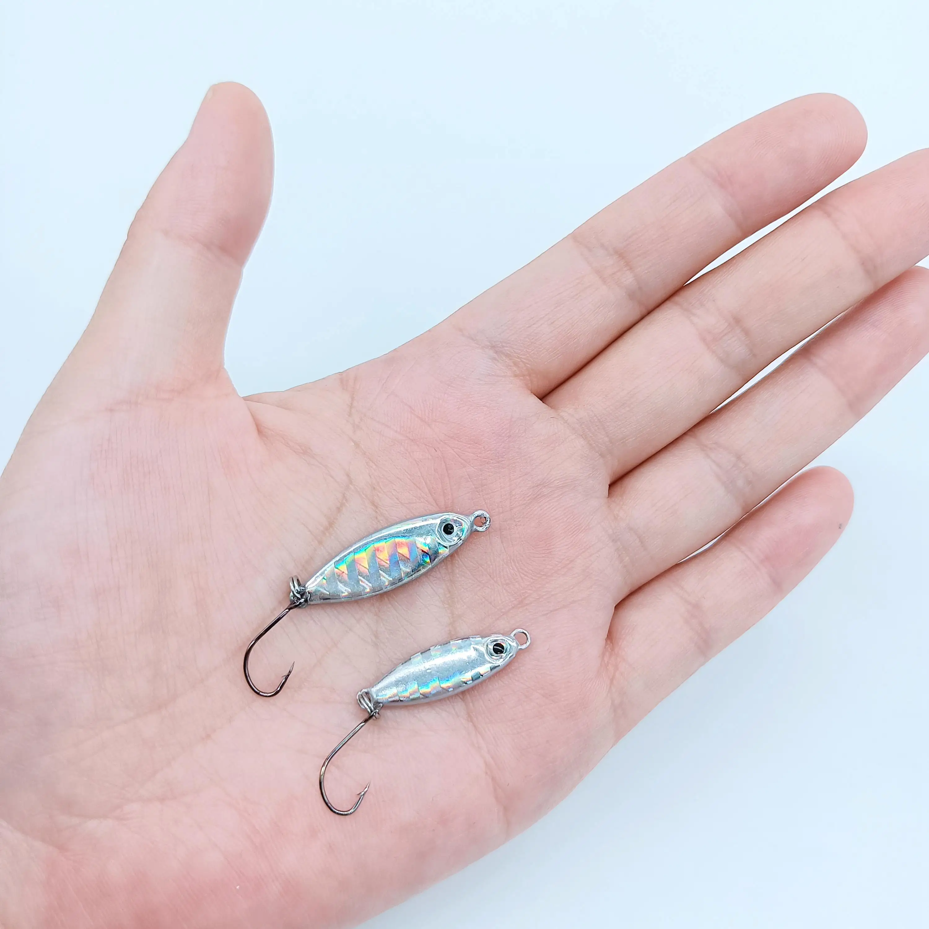 DUODUOYU 1pcs Small Jigs Fishing Lure 3g 5g Metal Jigging Micro Spoon Trout Isca Artificial Hard Bait Fishing Equipment