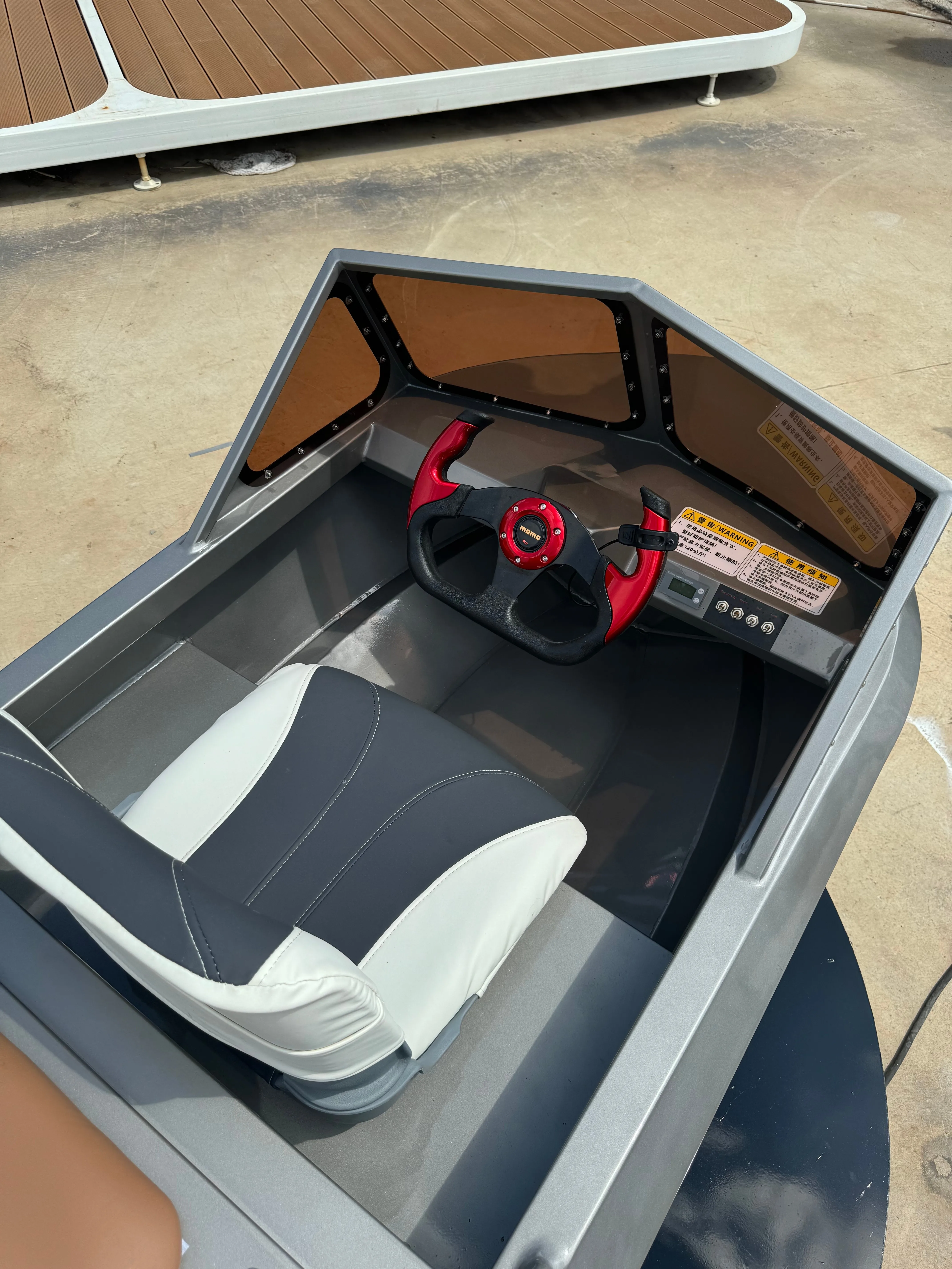 Adventure Dedicated Durable Jet Boat Style Mini Kart Boat, Wear Resistant Power Component For Long Time Water Play view 4