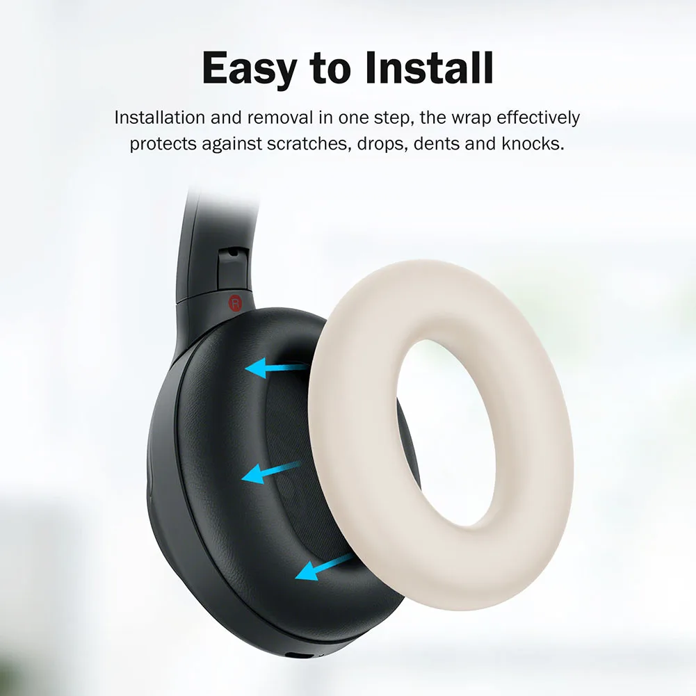 Silicone Earphone Protector Soft Earpads Headbeam Sleeve Anti-Scratch Headphone Case for Sony ULT WEAR WH-ULT900N/WH-1000XM3/XM4