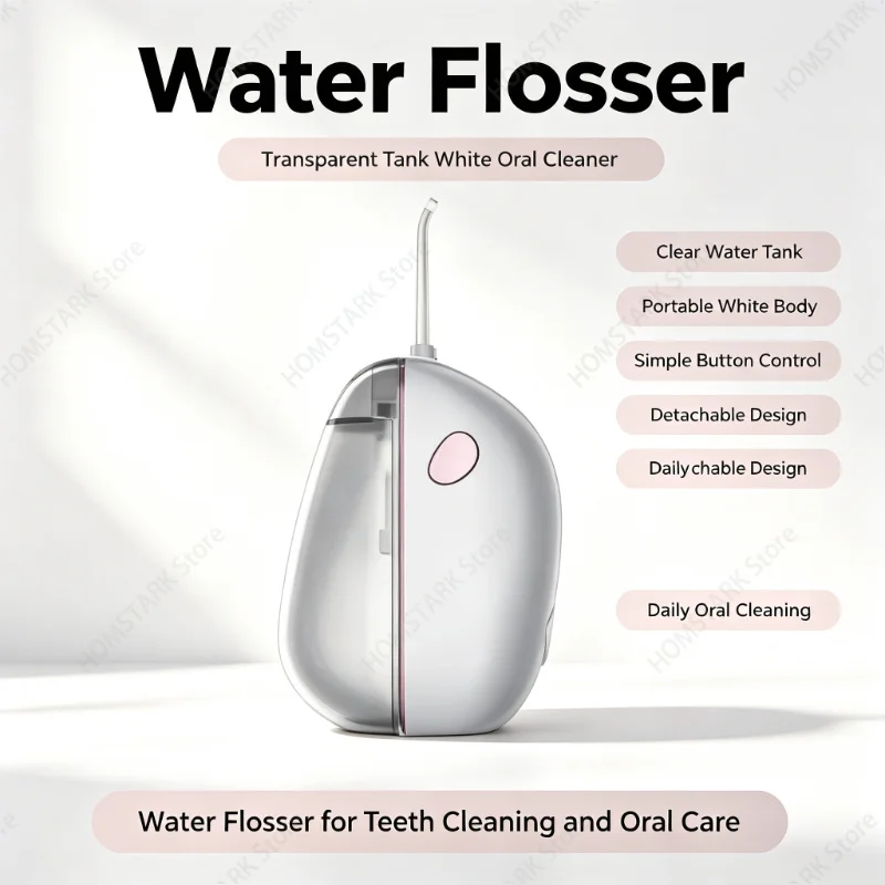 Portable Intelligent Electric Water Flosser, Cordless Oral Irrigator For Household Travel Daily Oral Hygiene Oral Care Supply