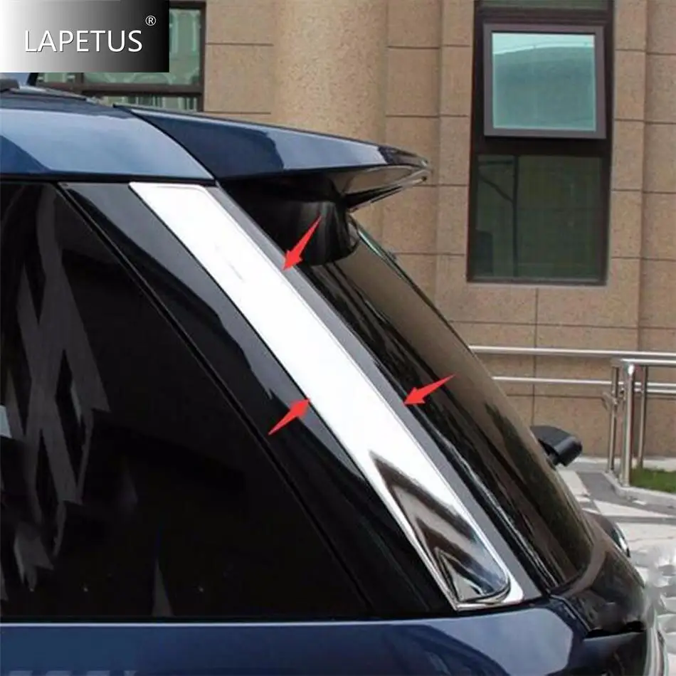 

ABS Auto Rear Tail Window Spoiler Panel Decor Stripe Molding Decor Cover Trim Fit For Ford Explorer 2016 2017 Chrome Accessories