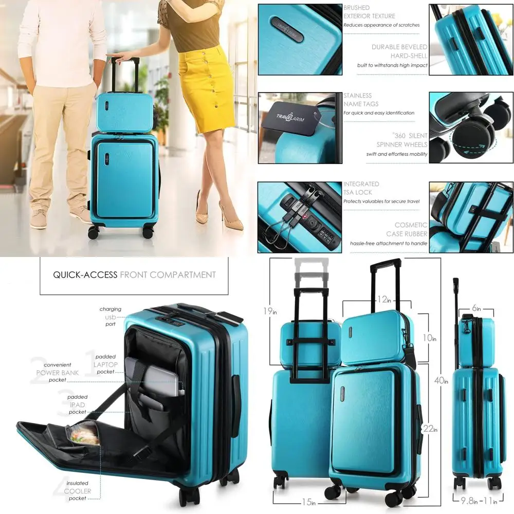 

Adjustable Teal 22 Laptop Bag