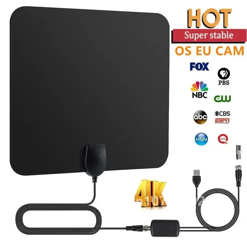 2024 Europe TV Antenne polska lines DE oscams 4K HD TV Box DVB Digital EU Stecker ccann Antenne flache Design