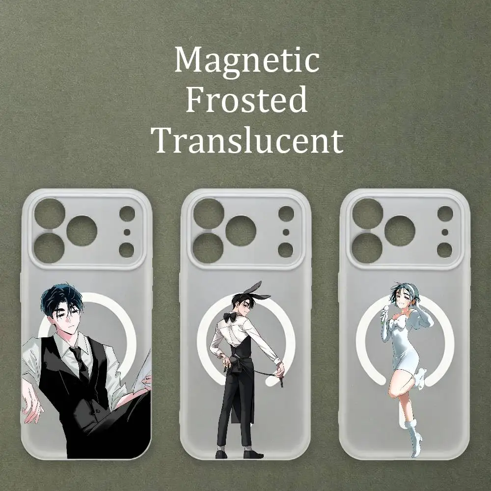 

A-Alien S-Stage Sua Mizi Till Ivan Magnetic Matte Semi Clear Soft Case For MagSafe Shell iPhone 11 15 17 16 12 14 13 Pro Max