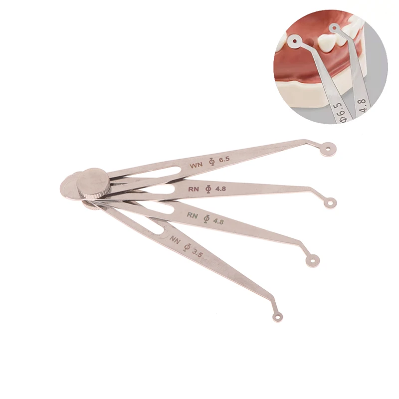 

Dental Implant Calipers Adjustable Stainless Steel Positioning Planning Ruler Measuring Dentistry Locating Surgical Equipment