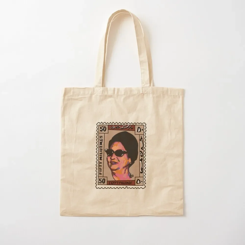 

Om kalthoum Postage Tote Bag woman shopping bag Women's tote bag