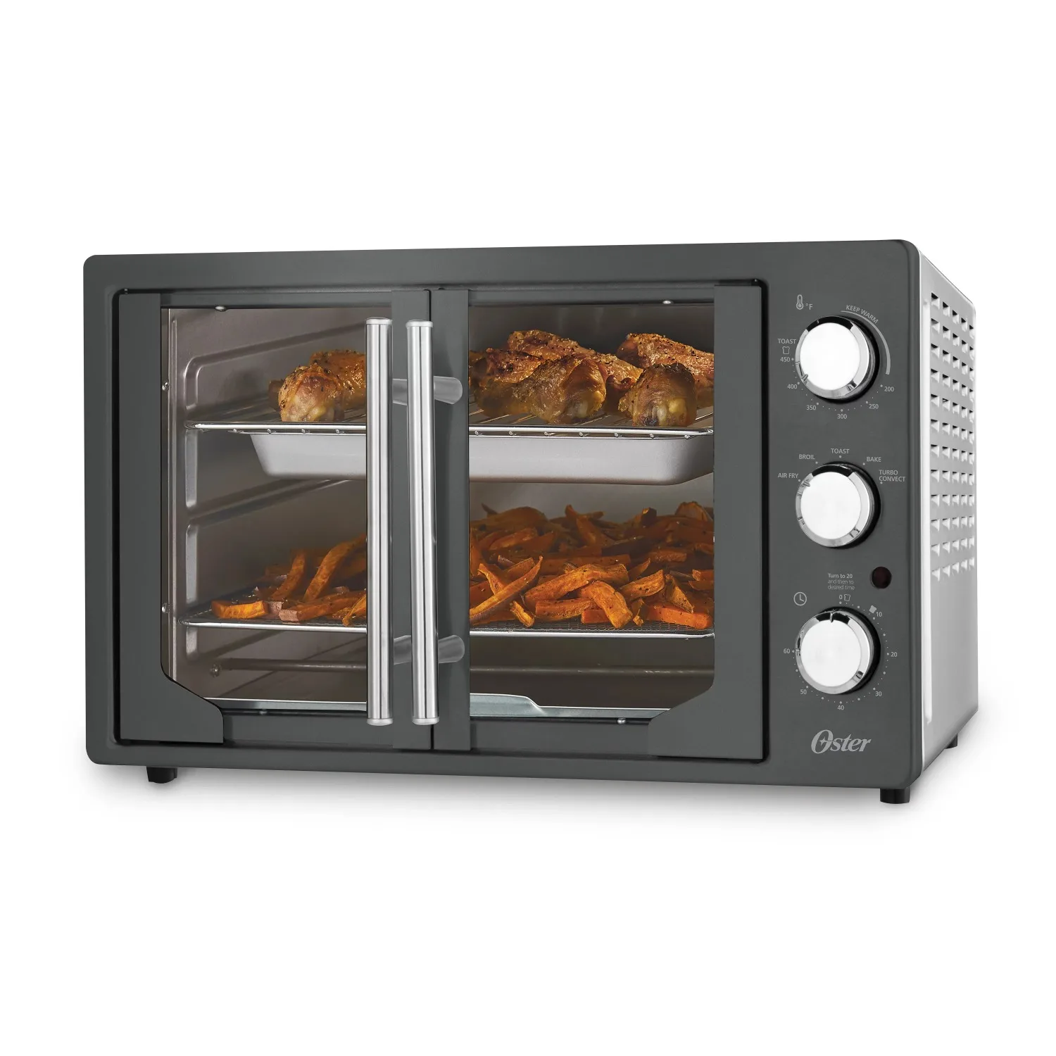 Extra-Large French Door Air Fry Countertop Toaster Oven Electric Oven Pizza Oven