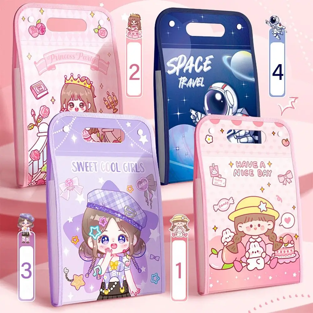 13 Pockets A4 File Folder Fashion Classified Waterproof File Organizer Multi-layer Large Capacity Envelope Folder