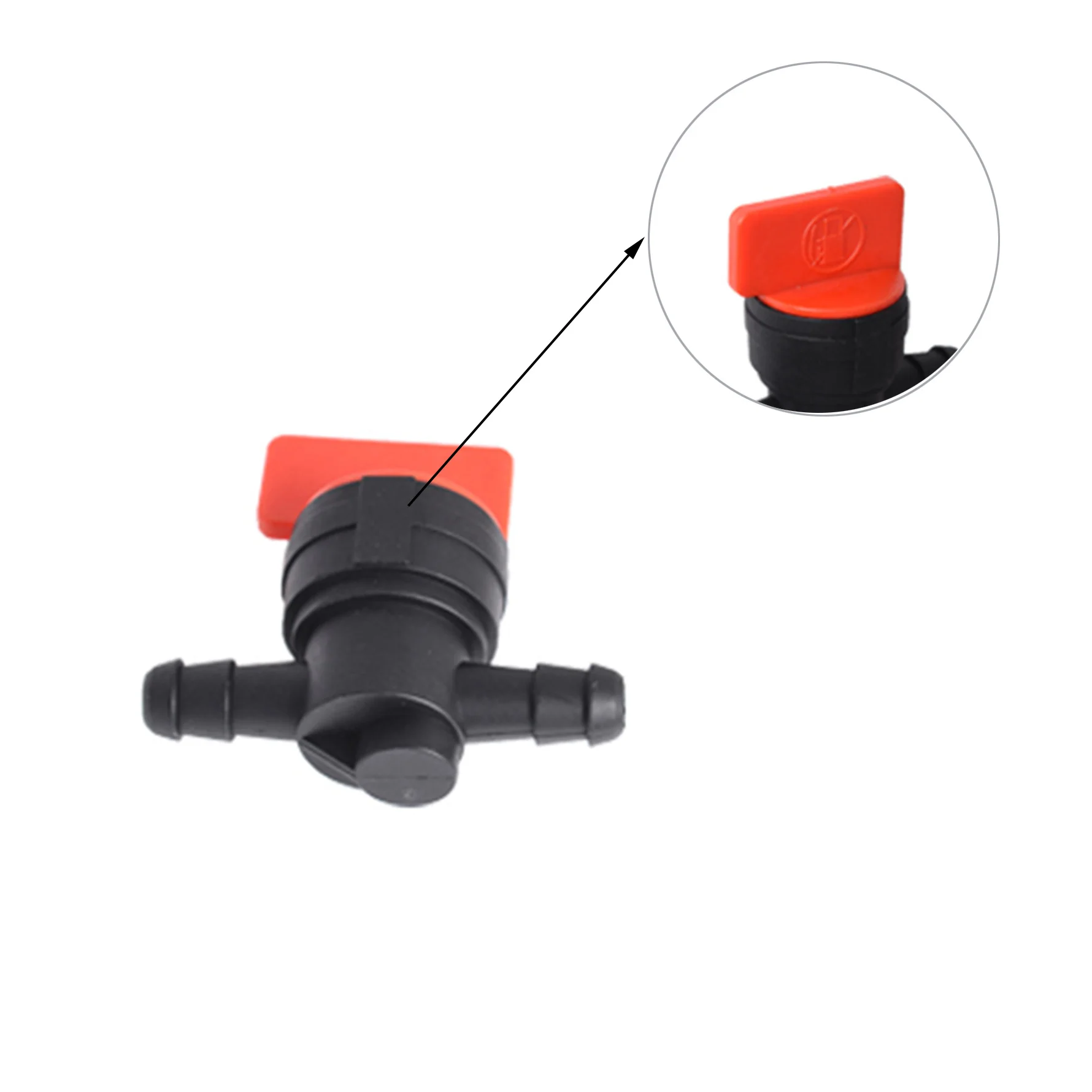 10 x 1/4 in-Line Straight Fuel Shut-Off/Cut-Off Valves 494768 Replacement for 1/4 ID Fuel Line Lawn Mower