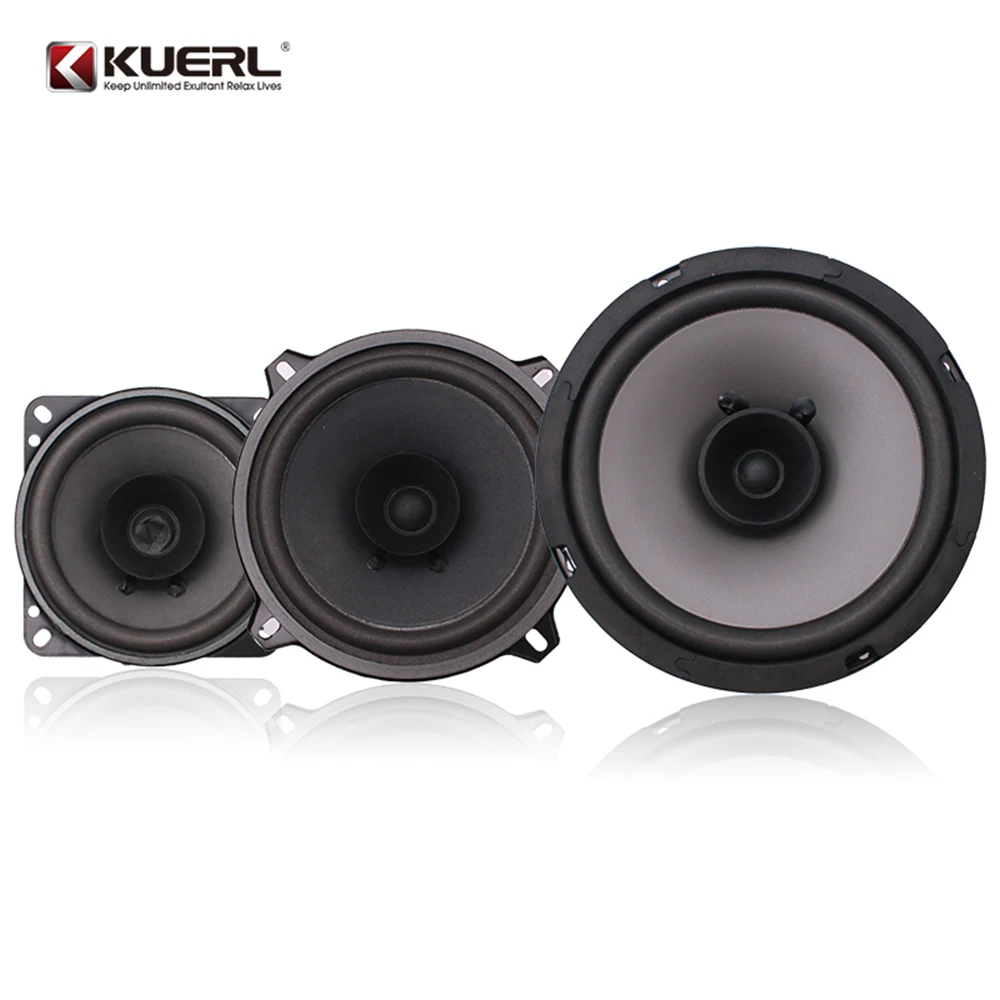 Wholesale 4/5/6.5Inch 4ohm MAX 20W-80W 90Hz-20kHz Car Coaxial Door Speaker Good Sound Full Range Stereo Music Audio Paper Cone