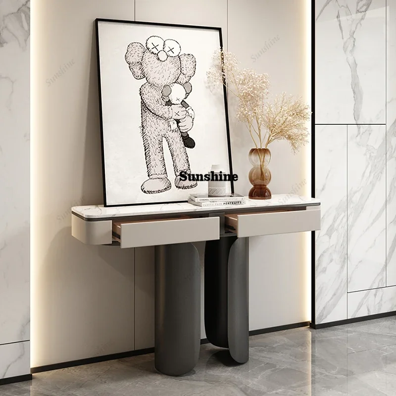 

Современный элегантный итальянский консольный стол для прихожей, креативный стол для хранения, мебель для гостиной F