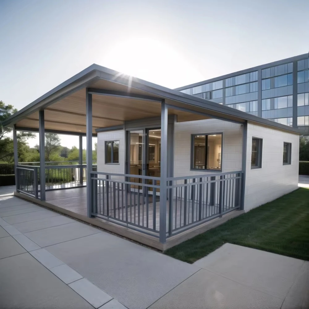 غلاف وحدات قابل للتطوير بيوت حاويات ذات إطار فولاذي بطول 20 قدمًا/40 قدمًا، وتخطيطات قابلة للتخصيص ومنازل جاهزة للنشر السريع. #2