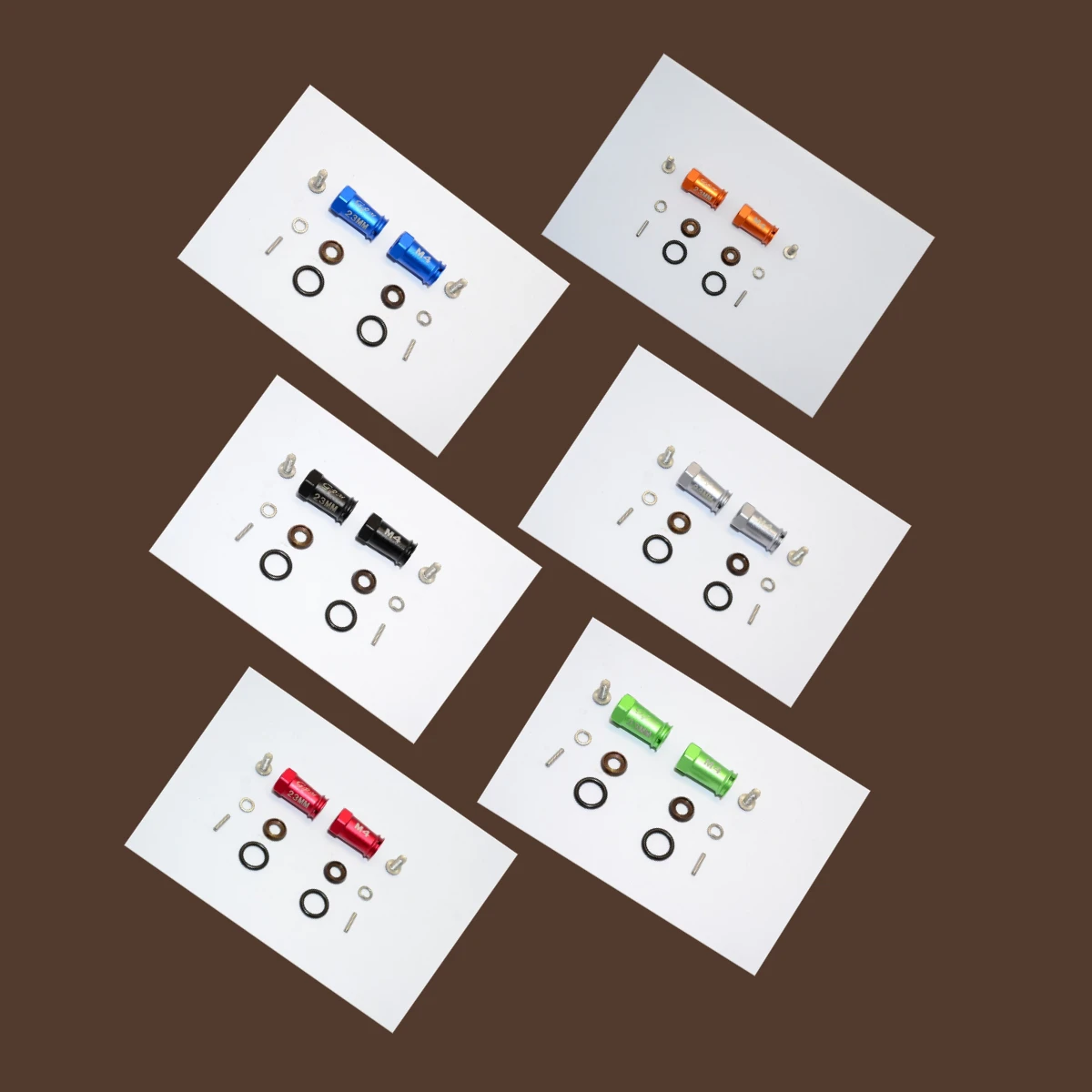 

GPM AXIAL SCX10 II 90046 For ALUMINIUM WHEEL HEX ADAPTERS 23MM WIDTH (USE FOR 4MM THREAD WHEEL SHAFT & 4MM HOLE WHEEL)