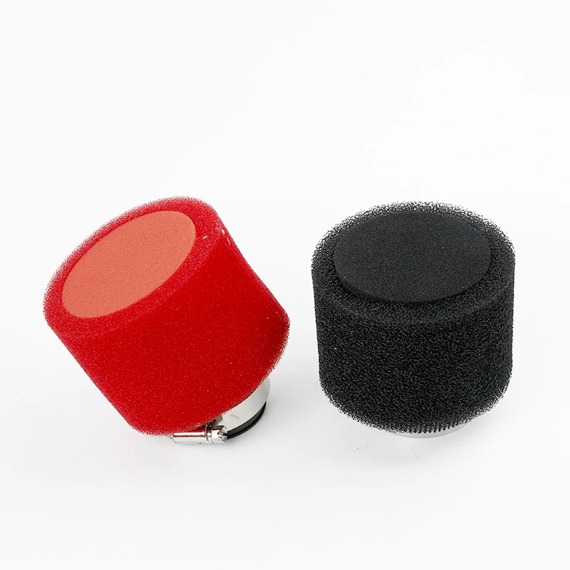 32mm 35mm 38mm 42mm 45mm 48mm Elbow Neck Foam Black And Red Foam Air Filter For Sponge Cleaner Moped Mud Pit Bike Motorcycle