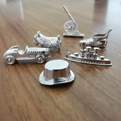 Alloy Chess Pieces, Monopoly Game Chess Accessories, 6 Sets of Strong Hand Board Game Accessories