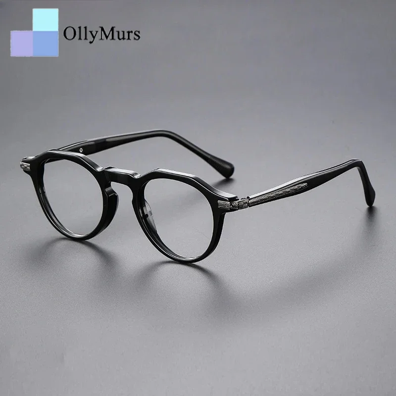 

Очки OLLYMURS из ацетата, ретро-стиль, с защитой от синего света, модные оптические оправы для мужчин и женщин, увеличенные очки для зрения