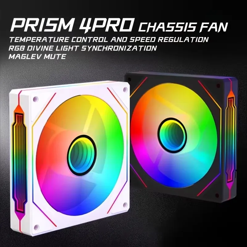 

Вентилятор для компьютерного корпуса LDPCSJ PRISM 4 PRO, 12 см, ARGB, 4-контактный, тихий, 12В, большой объем воздуха, 42CFM/1200RPM
