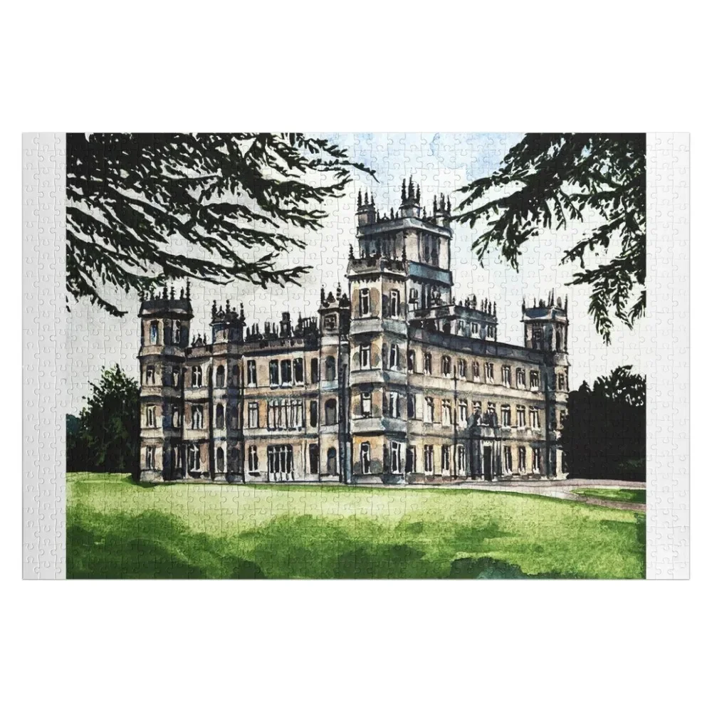 

Пазл для детей Downton Abbey Castle, деревянный пазл для фотосъемки, индивидуальный деревянный пазл