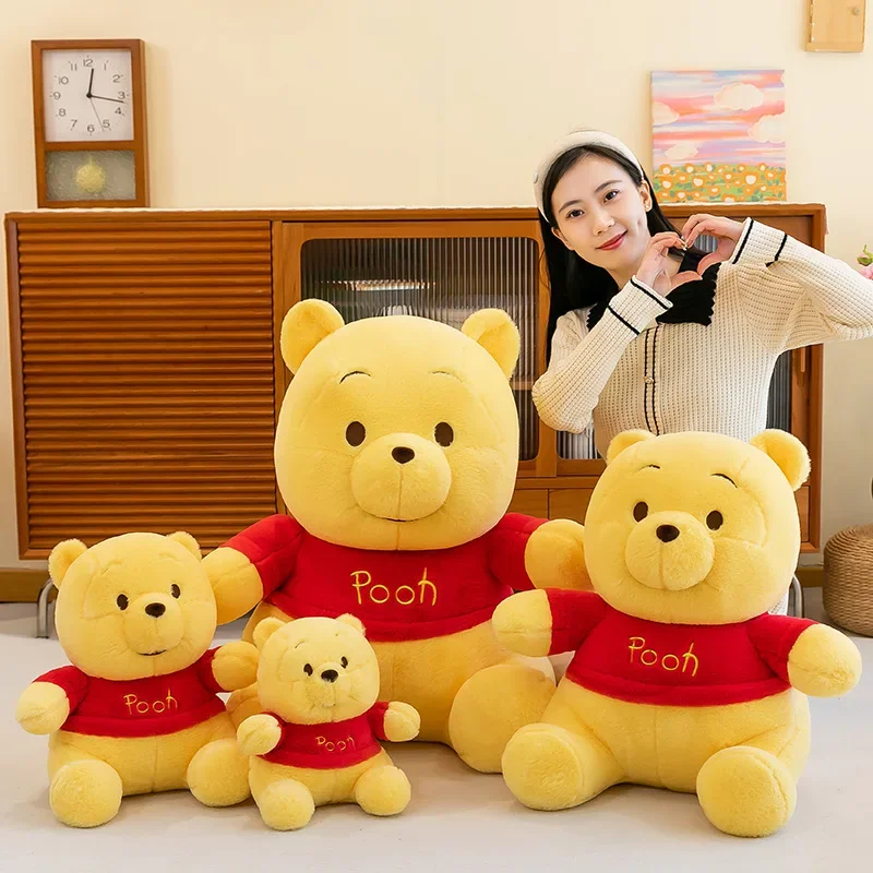 25/50cm Disney Winnie The Pooh Plush Toys Cute Large Stuffed Toys Cartoon Stuffed Anime Plushie Big Bear Doll Xmas Gift for Kids