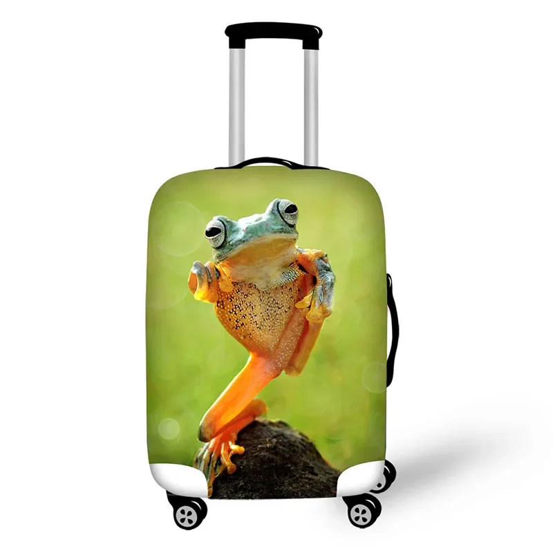 Frog Design Luggage Cover High Elastic Apply to 18-32 inch Trolley Case Travel Suitcase Covers Bags Trunk Cases Protector