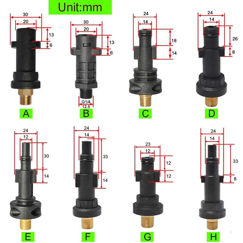 

Plastic Adapter Foam Nozzle Fitting Adapter Snow Foam Lance for Karcher Bosche Sterwins Champion Stihl High Pressure Washer