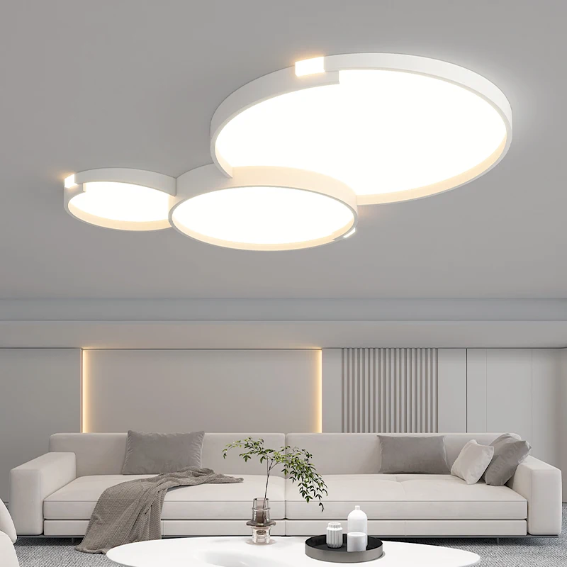 Smart Living Room Ceiling Lights New Simple Modern Atmosphere Ceiling Lamp for Bedroom Kitchen LED Whole House Lighting Package