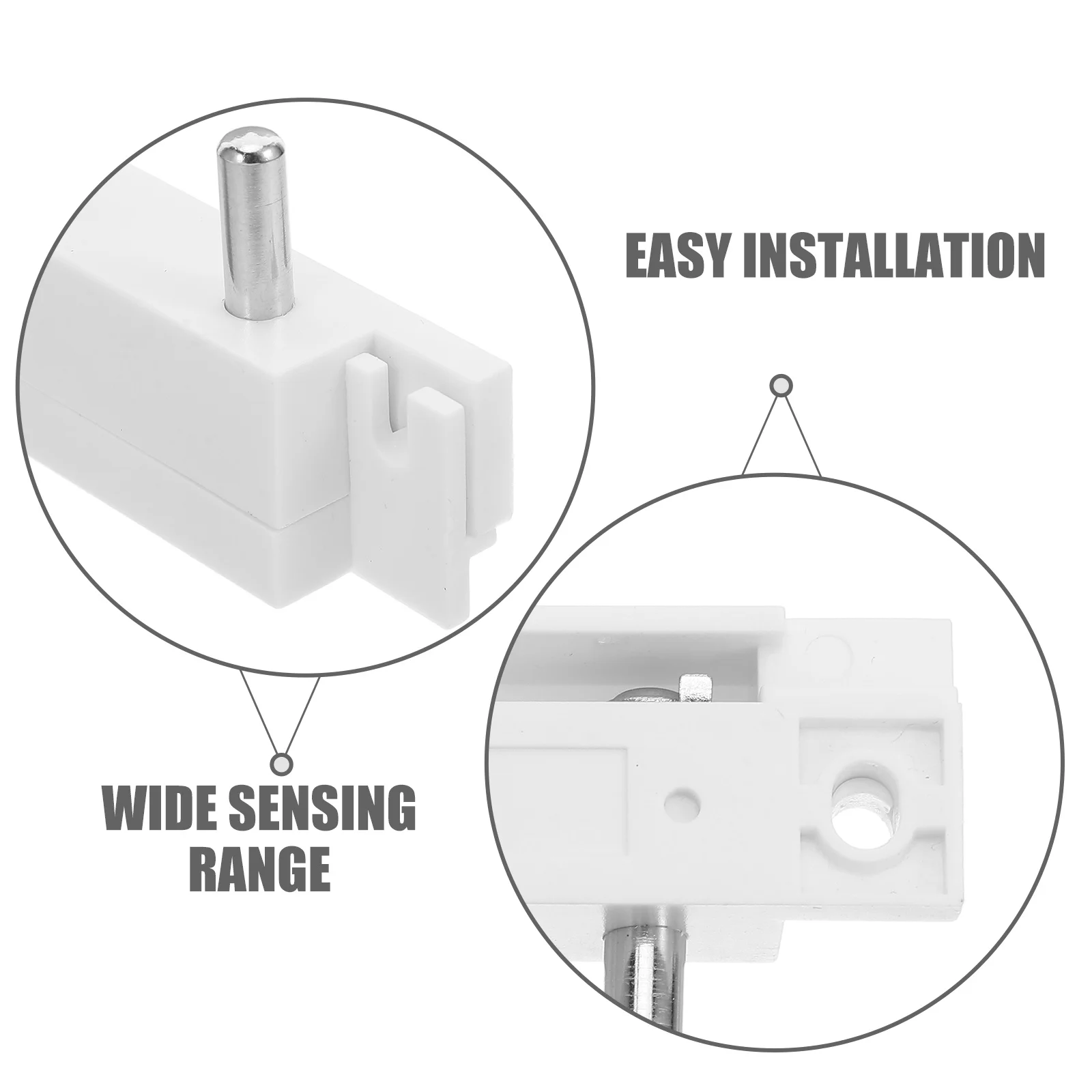 2Pcs Leak Detection Sensor Probe Stainless Steel Water Leak for Home Basement Under Sink Liquid Level