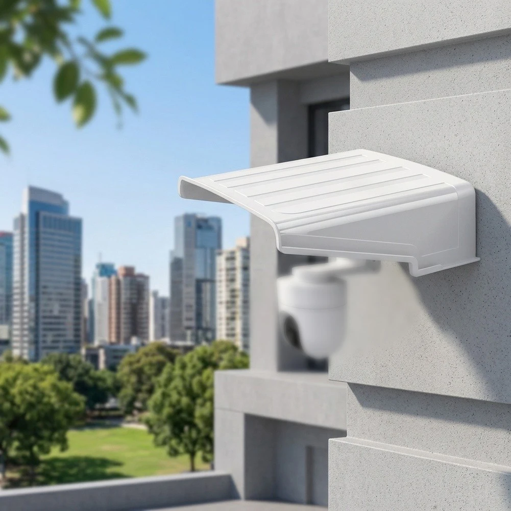 

Rain Shield for Outdoor Cameras Designed for Pole Mounting Applications Robust ABS Construction for Field Longevity
