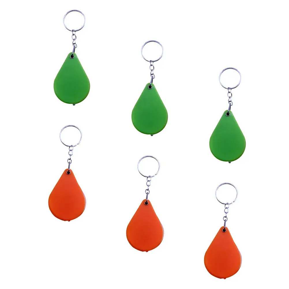 10X Folding Magnifier Keychain 6 Pack Compact Pocket Lens for Camping Hiking Outdoor Fire Starting