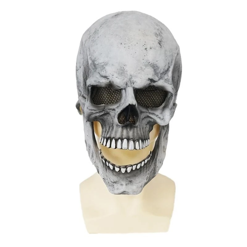 

Y5GC Costume For Halloween Party Halloween Full for Head Skull Mask Movable Jaw