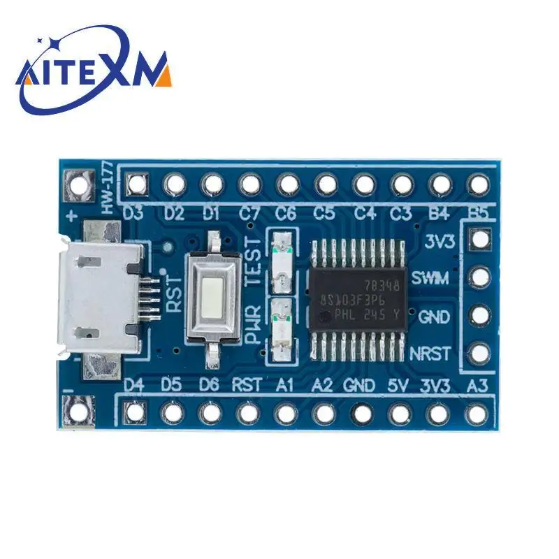 STM8S103F3P6 System Board STM8S STM8 Development Board Minimum Core Board Micro USB 8-Bit Microcontroller