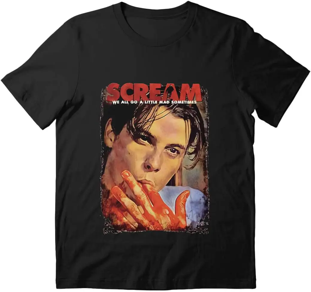 

Unisex Shirts Scream Friends Movie Tee Billy Cotton Loomis Birthday Skeet Sleeve Ulrich T-Shirt Gift f