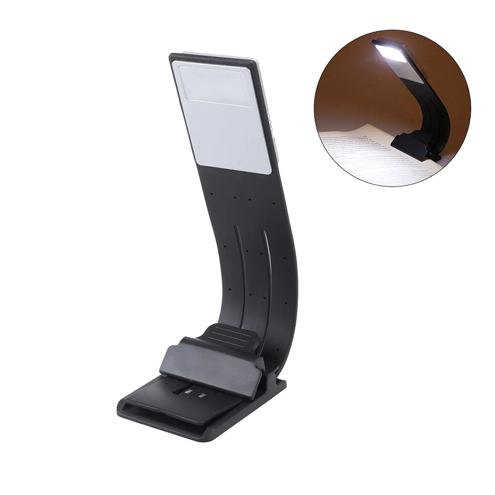 LED-boeklichtclip Leeslamp USB Oplaadbaar 360-flexibele buigbare arm Magnetische basis voor bureaubed Metalen oppervlakken Bladwijzer