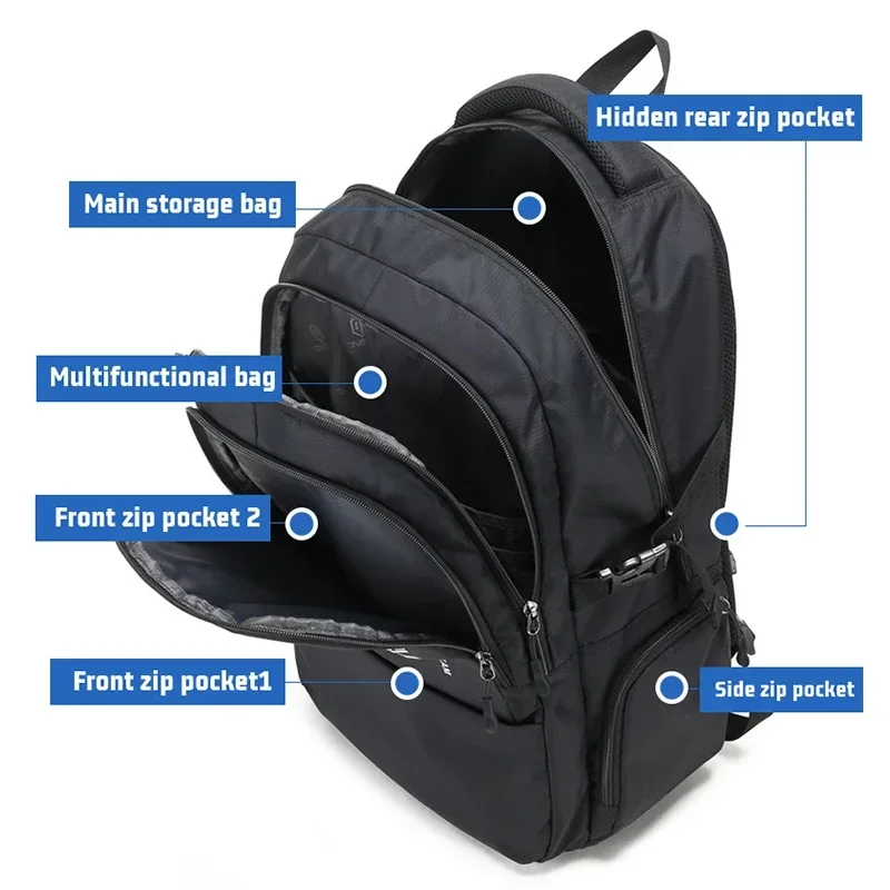 Mochila escolar preta para homens e mulheres, bolsa de grande capacidade para estudantes do ensino médio, mochila de livro resistente ao desgaste, impermeável, 4 a 6 anos