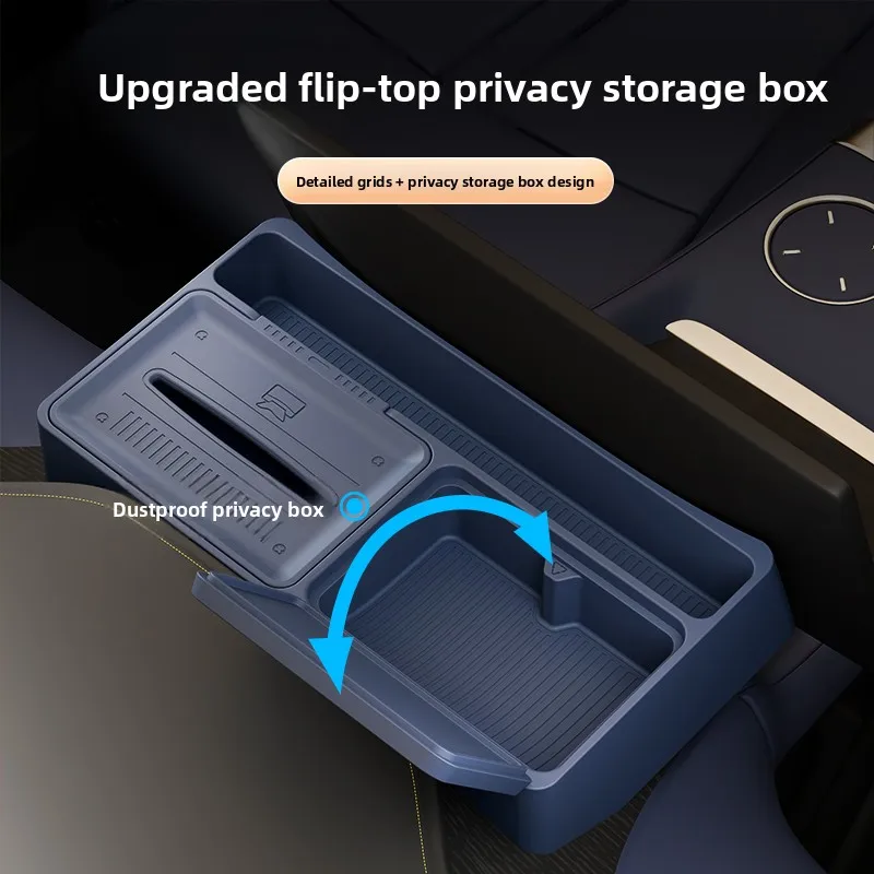 

Приборная панель автомобиля, навигационный экран, задняя коробка для хранения, силиконовая коробка для салфеток, перегородка, органайзер для хранения, лоток для Xiaomi YU7 2025