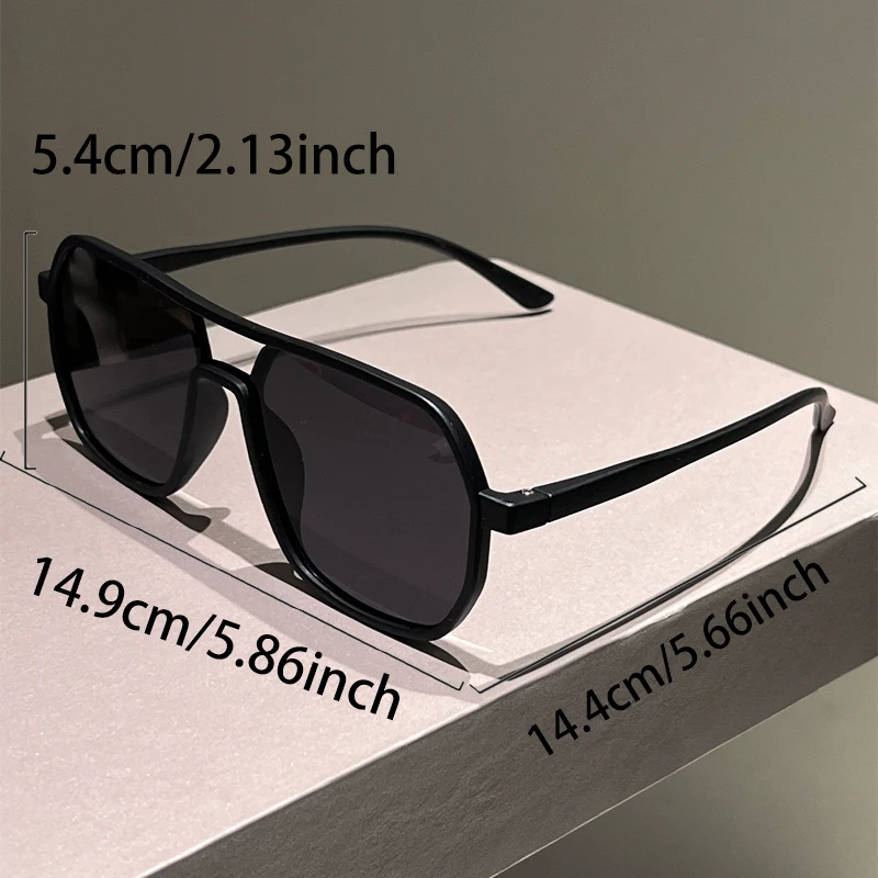 Nouveau Lrregular carré lunettes de soleil hommes mode Vintage Double pont nuances femmes à la mode marque Design lunettes de soleil UV400 lunettes