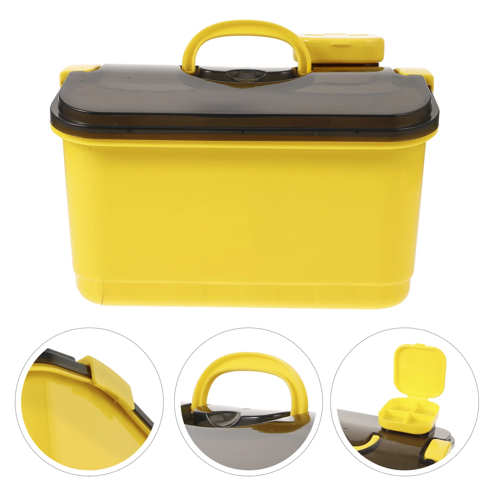 صندوق تنظيم الأدوية بطبقة مزدوجة، صندوق تخزين للإسعافات الأولية المحمول بسعة كبيرة للاستخدام المنزلي والمكتب والسفر في حالات الطوارئ #1