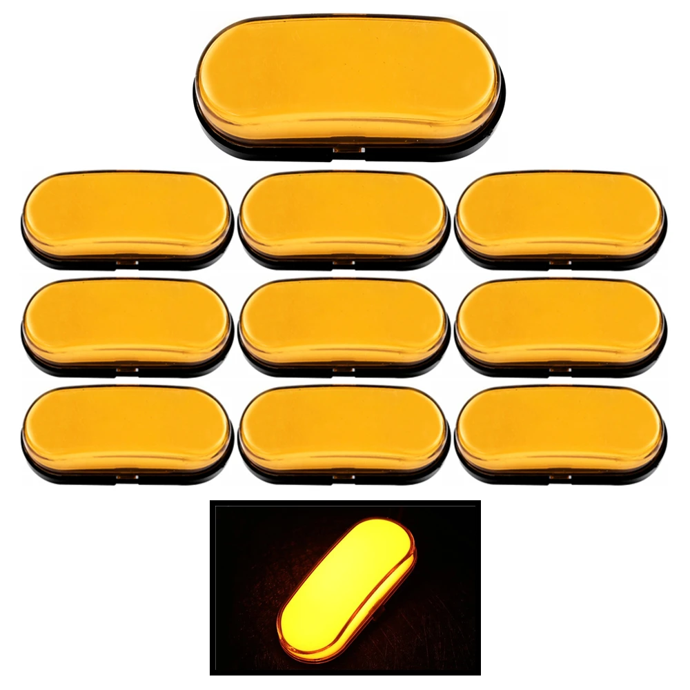 

10Pc Side Marker Lights For Trailer Position Lights 12V 24V Truck LED Clearance Lights Caravan Bus RV Van Signal Lamp