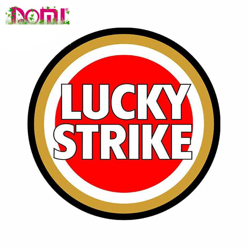 Lucky Strike Abzeichen Marke Auto Aufkleber Aufkleber Dekor für RV Auto Laptop Helm Kofferraum Wand Kühlschrank Aufkleber Hochwertige KK Vinyl