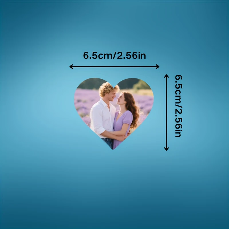 Personalized Custom Heart-Shaped Photo Fridge Magnet | Customize Your Exclusive Photo Magnet to Preserve Cherished Moments