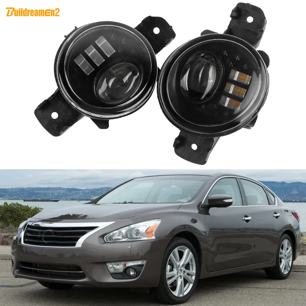 

1 Pair 30W H11 LED Lens Fog Light For Nissan Altima Sedan 2007-2022 Car Front Bumper Fog Daytime Running Lamp DRL Styling