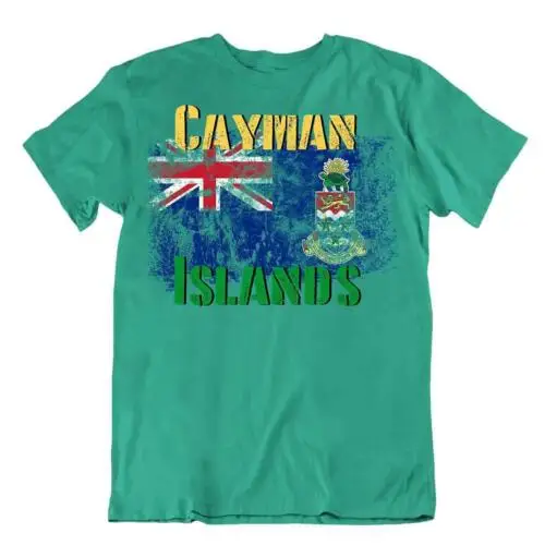 Cayman Islands flag Tshirt T-shirt Tee top city map